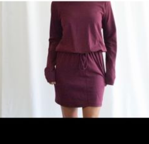 Drawstring Dress • LA Relaxed Brand • Made in USA • Hemp & Cotton • M - Picture 2 of 11